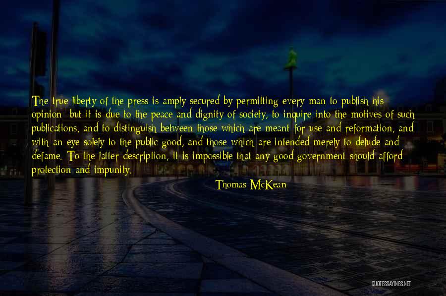 Publications Press Quotes By Thomas McKean Publications Press Quotes By Thomas McKean