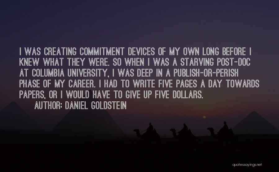 Publish My Own Quotes By Daniel Goldstein