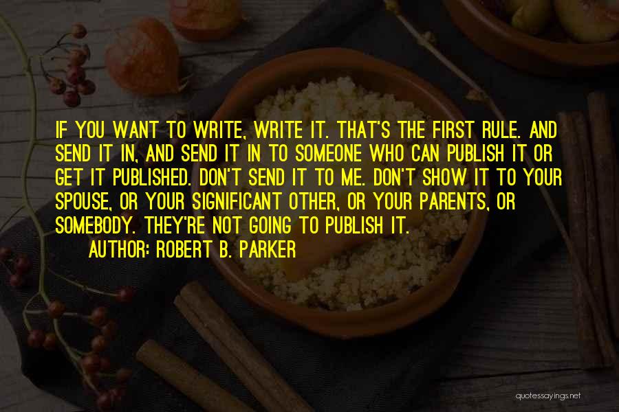 Publish Your Quotes By Robert B. Parker