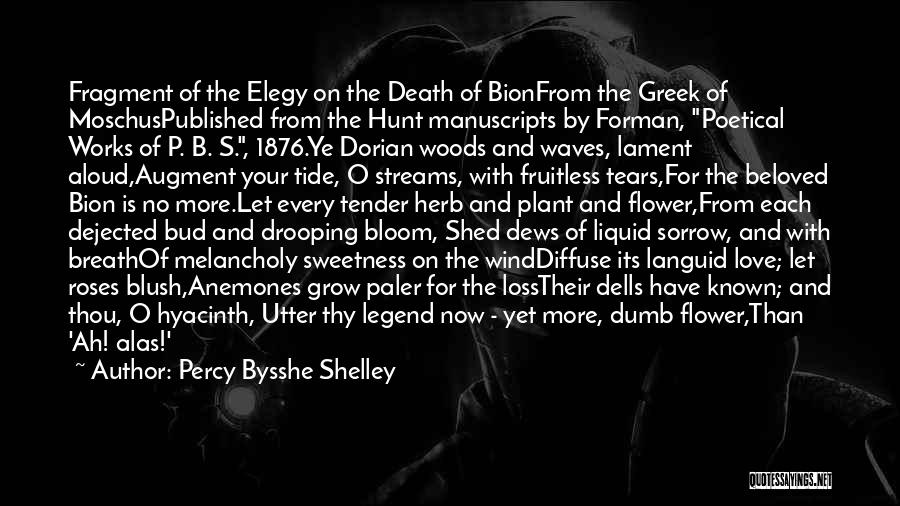 Published Love Quotes By Percy Bysshe Shelley