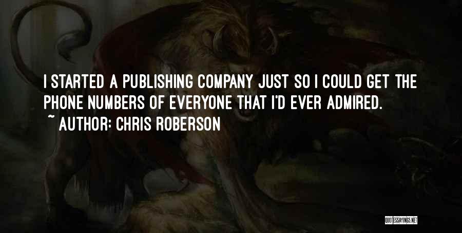 Publishing Your Own Quotes By Chris Roberson