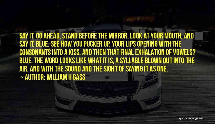 Pucker Up Quotes By William H Gass