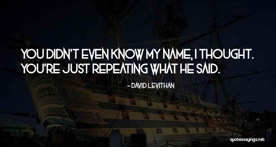 Pudding Pop Quotes By David Levithan