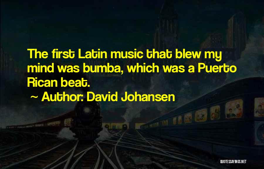 Puerto Rican Music Quotes By David Johansen