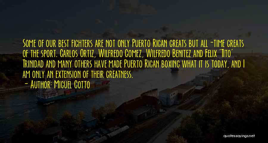 Puerto Rican Quotes By Miguel Cotto