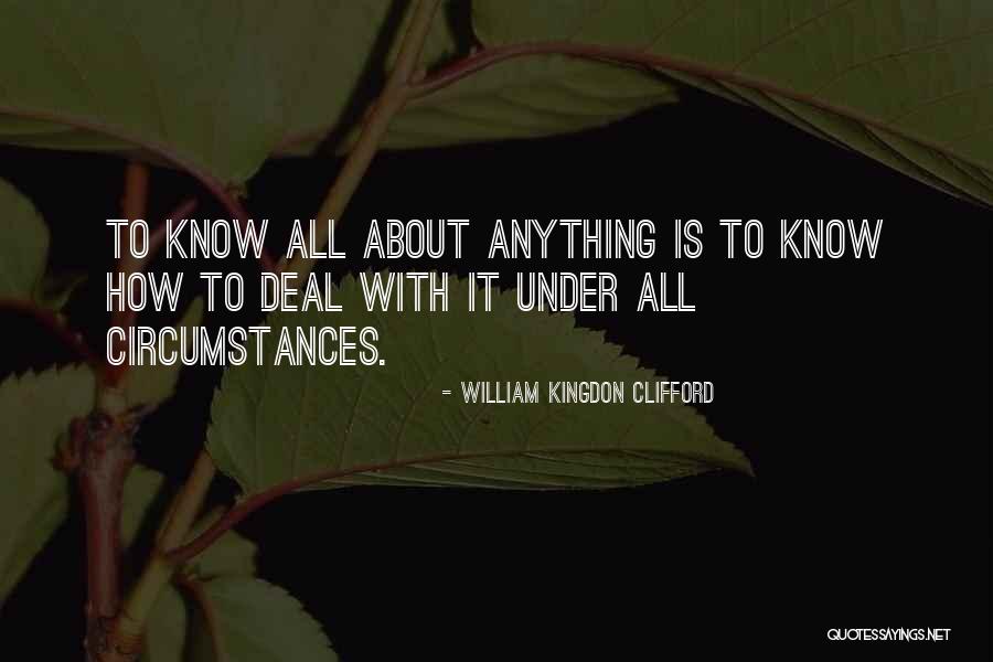 Pugilistic Pose Quotes By William Kingdon Clifford Pugilistic Pose Quotes By William Kingdon Clifford
