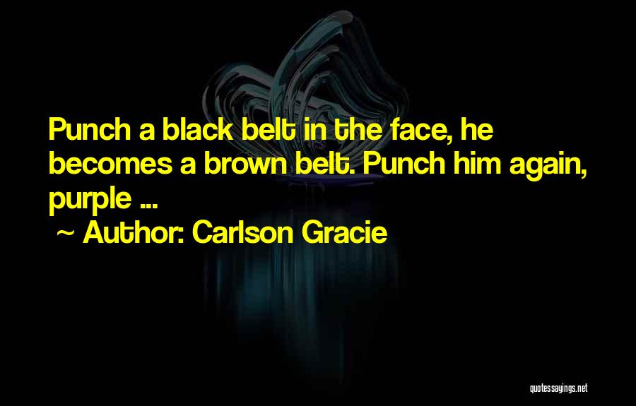 Punch In The Face Quotes By Carlson Gracie