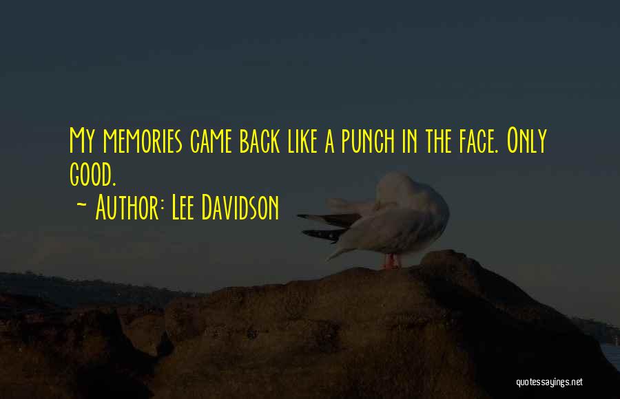 Punch In The Face Quotes By Lee Davidson