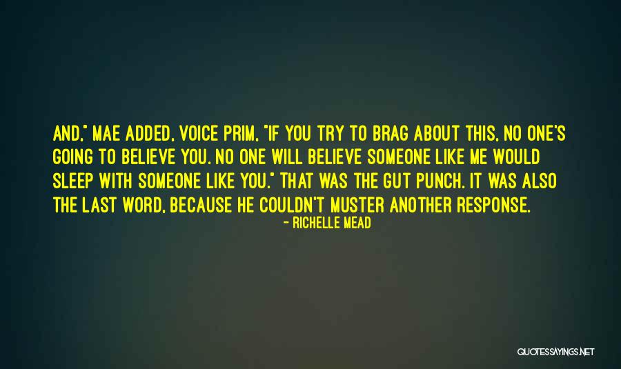 Punch In The Gut Quotes By Richelle Mead