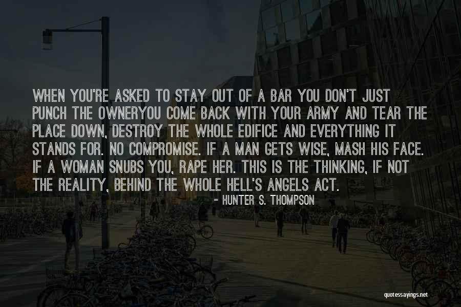 Punch Your Face Quotes By Hunter S. Thompson