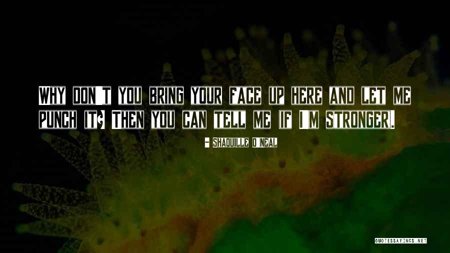 Punch Your Face Quotes By Shaquille O'Neal