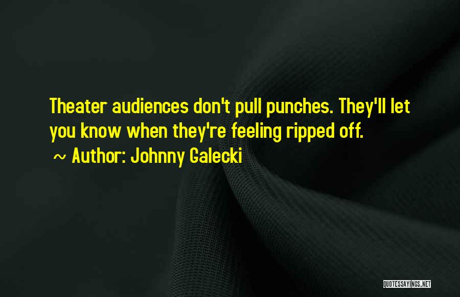 Punches Quotes By Johnny Galecki