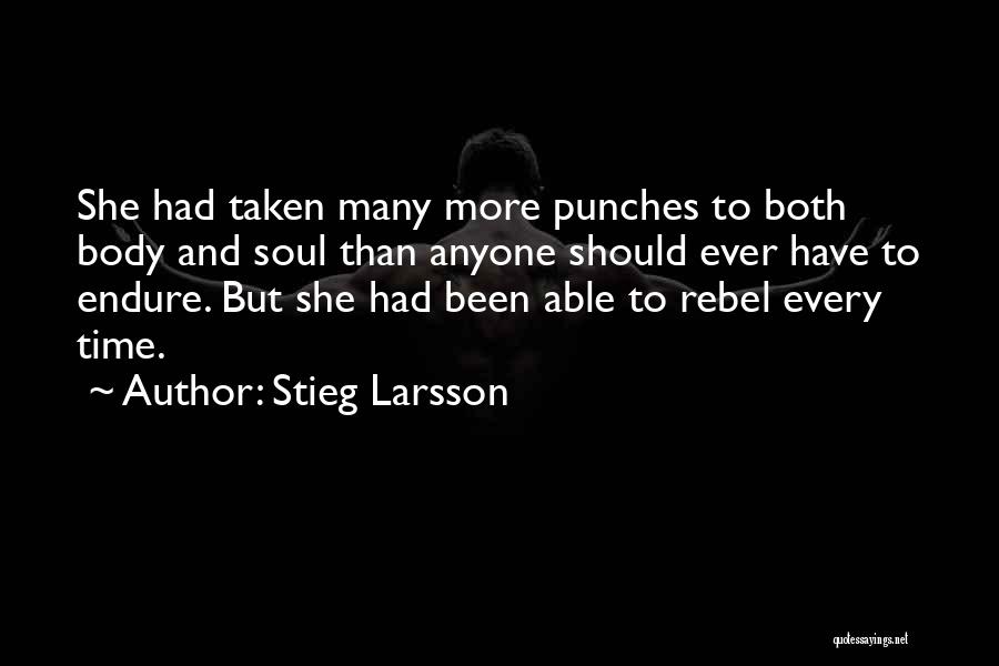Punches Quotes By Stieg Larsson