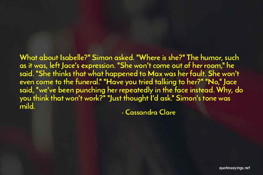 Punching Someone In The Face Quotes By Cassandra Clare Punching Someone In The Face Quotes By Cassandra Clare