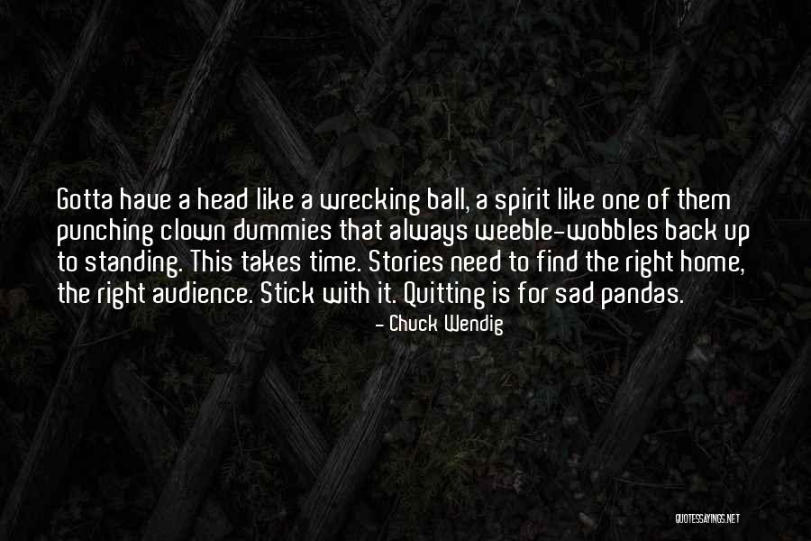 Punching The Clown Quotes By Chuck Wendig