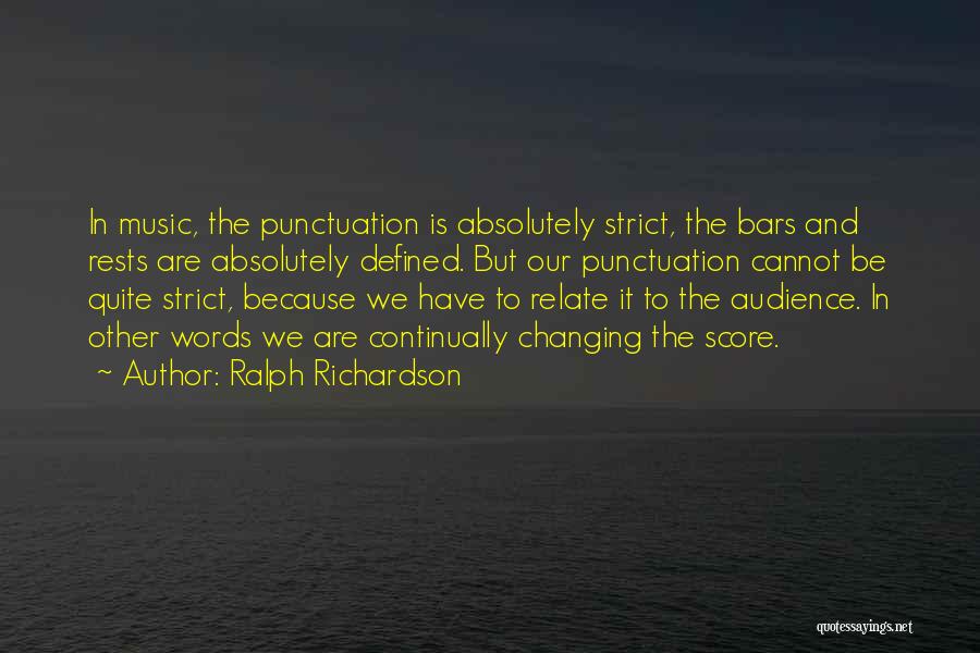 Punctuation In Quotes By Ralph Richardson