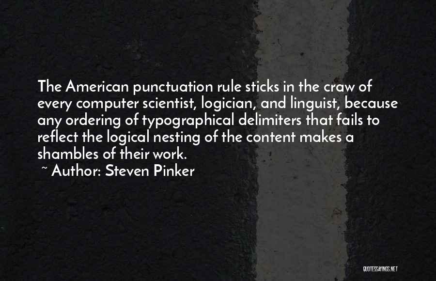 Punctuation In Quotes By Steven Pinker