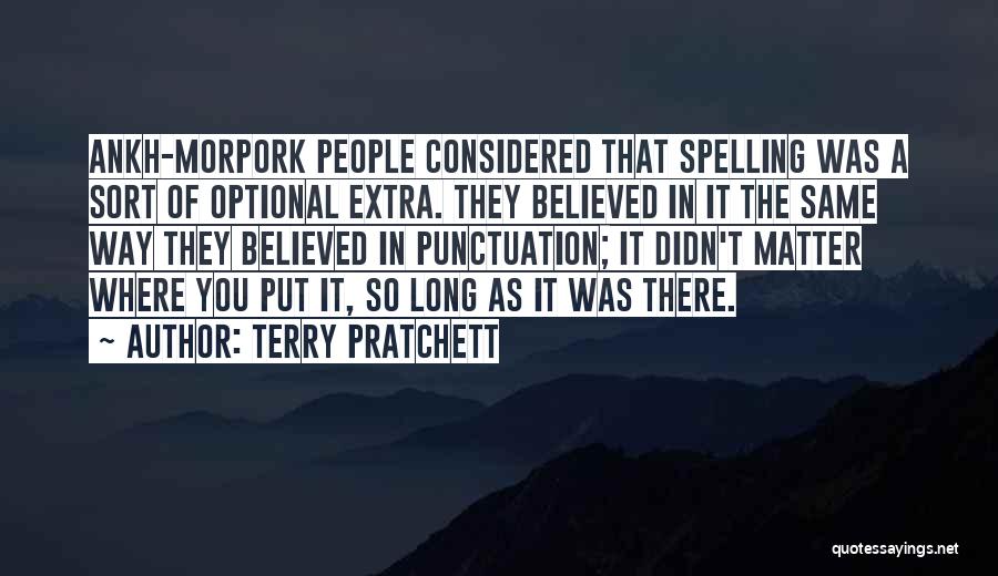 Punctuation In Quotes By Terry Pratchett