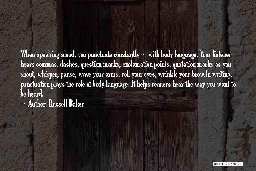 Punctuation Marks Outside Quotes By Russell Baker