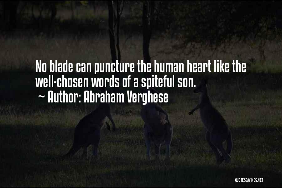 Puncture Quotes By Abraham Verghese