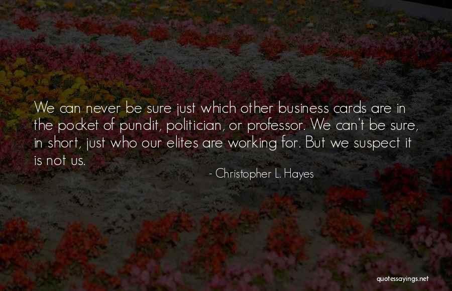 Pundit Quotes By Christopher L. Hayes Pundit Quotes By Christopher L. Hayes