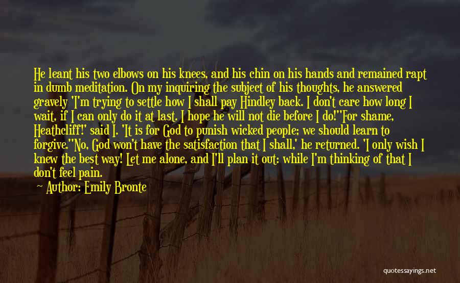 Punish The Wicked Quotes By Emily Bronte