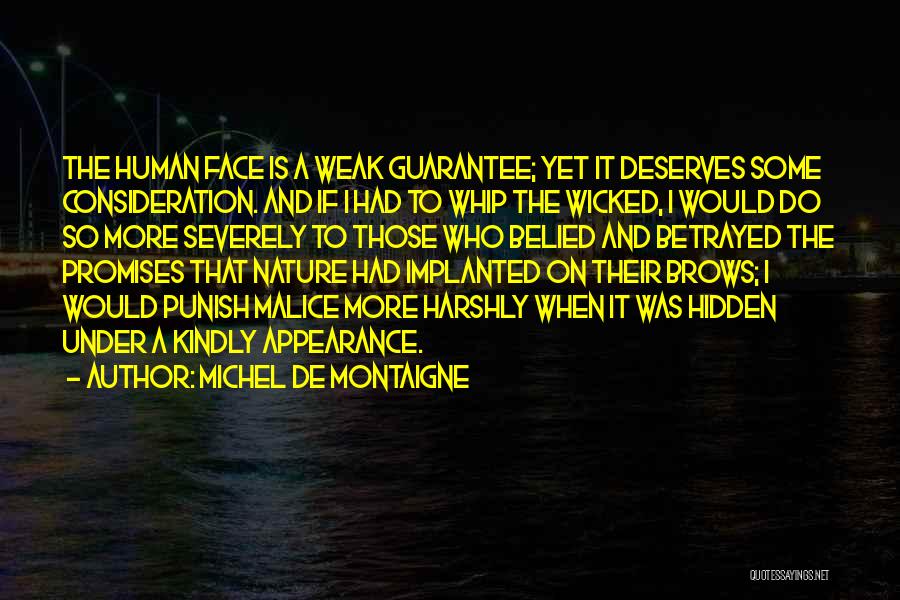 Punish The Wicked Quotes By Michel De Montaigne