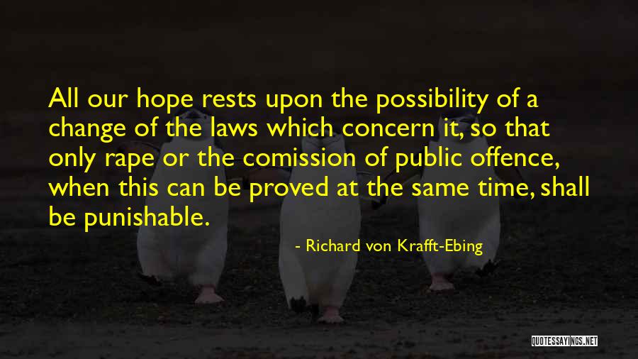 Punishable Offence Quotes By Richard Von Krafft-Ebing Punishable Offence Quotes By Richard Von Krafft-Ebing