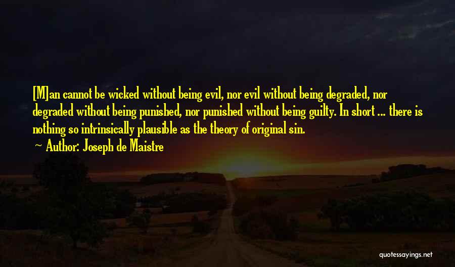 Punished By God Quotes By Joseph De Maistre