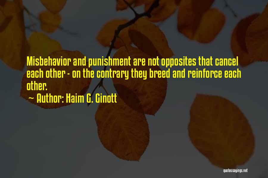 Punishment And Discipline Quotes By Haim G. Ginott