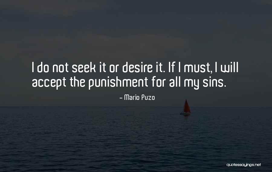 Punishment For Sins Quotes By Mario Puzo