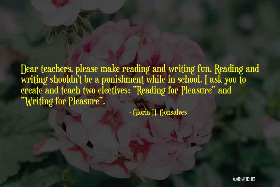Punishment In School Quotes By Gloria D. Gonsalves Punishment In School Quotes By Gloria D. Gonsalves