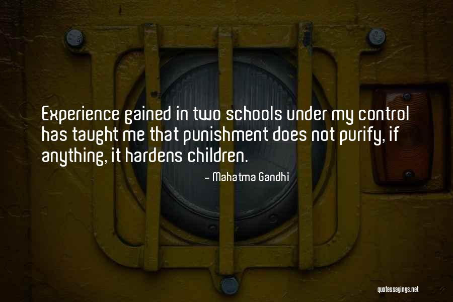 Punishment In School Quotes By Mahatma Gandhi