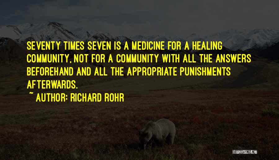 Punishments Quotes By Richard Rohr