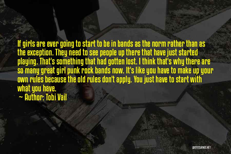 Punk Bands Quotes By Tobi Vail