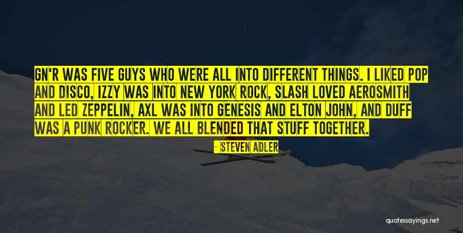 Punk Rock Guys Quotes By Steven Adler