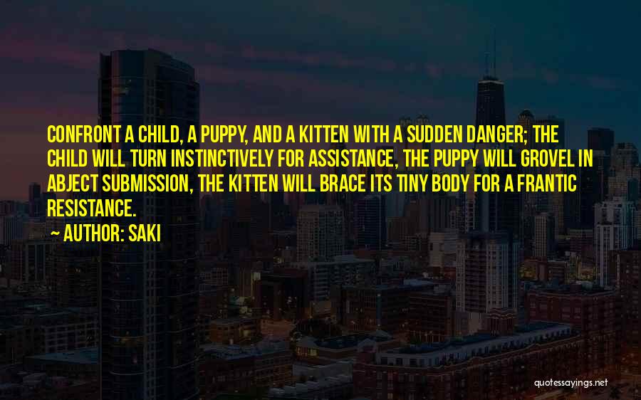 Puppy And Kitten Quotes By Saki