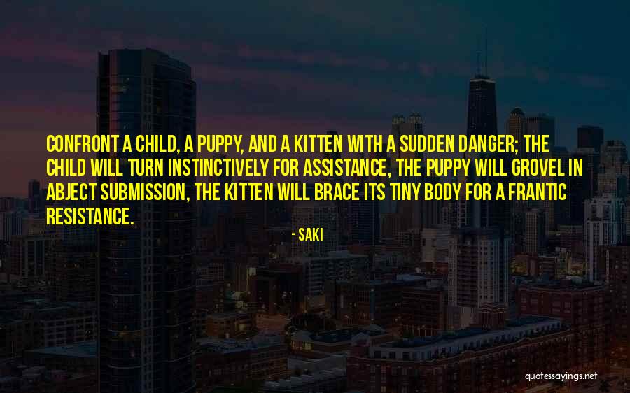 Puppy And Kitten Quotes By Saki