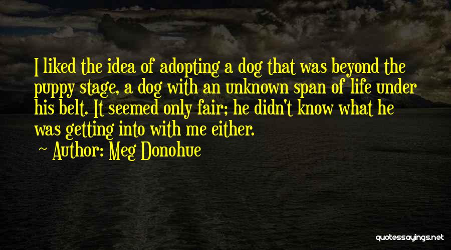 Puppy Dogs Quotes By Meg Donohue