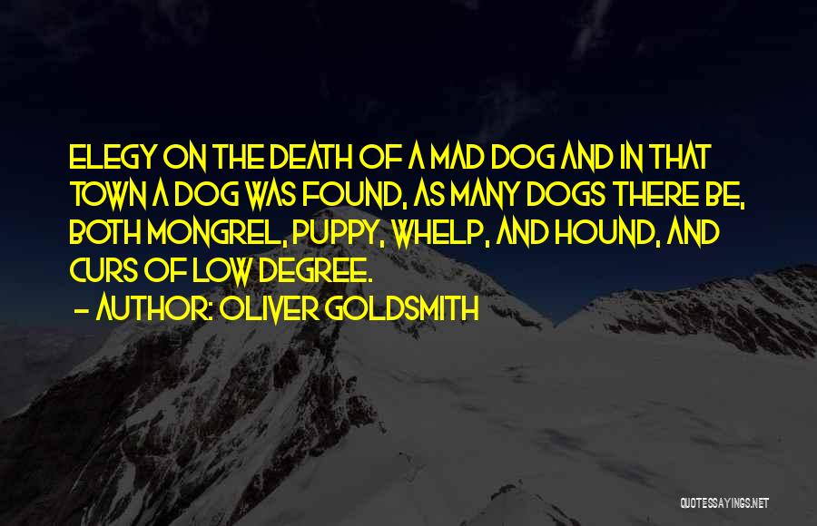 Puppy Dogs Quotes By Oliver Goldsmith