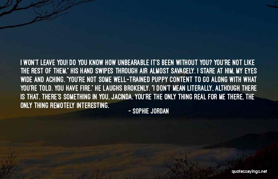 Puppy Eyes Quotes By Sophie Jordan