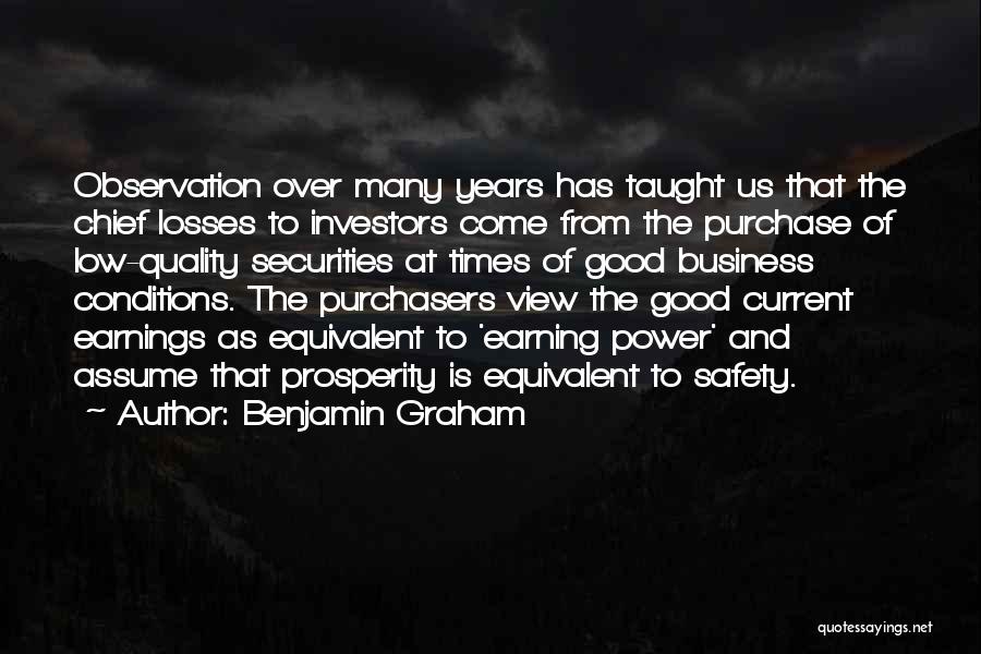 Purchase Power Quotes By Benjamin Graham