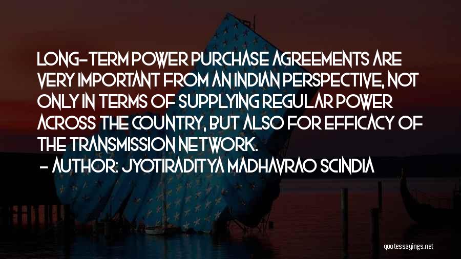 Purchase Power Quotes By Jyotiraditya Madhavrao Scindia