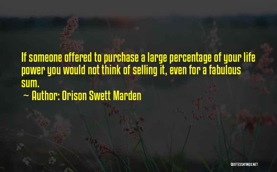 Purchase Power Quotes By Orison Swett Marden