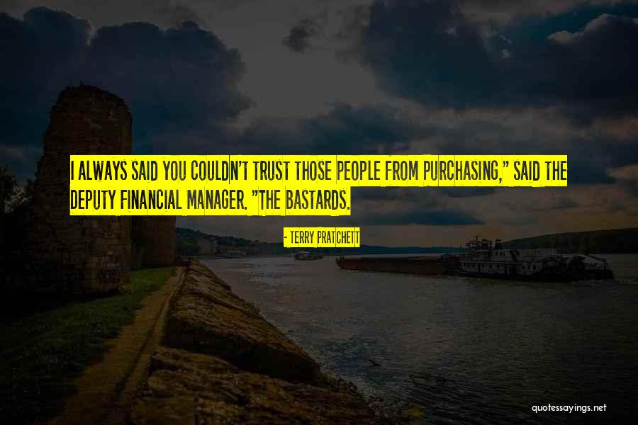 Purchasing Manager Quotes By Terry Pratchett