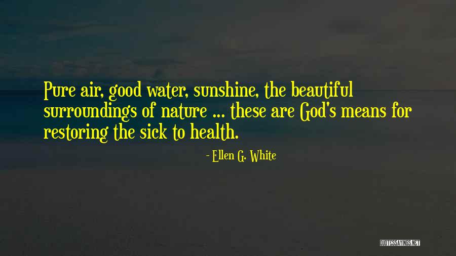 Pure Air Quotes By Ellen G. White