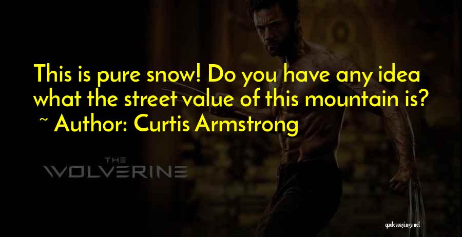 Pure As Snow Quotes By Curtis Armstrong