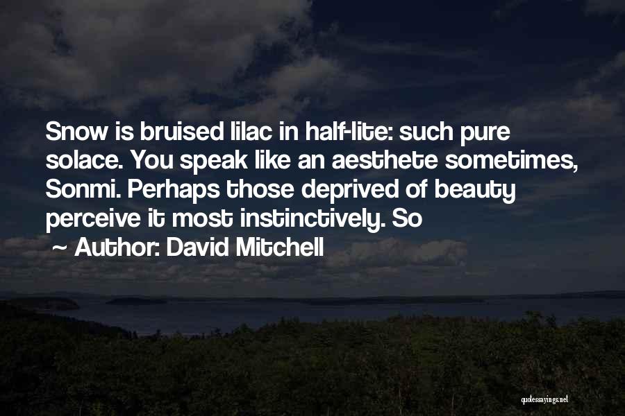 Pure As Snow Quotes By David Mitchell