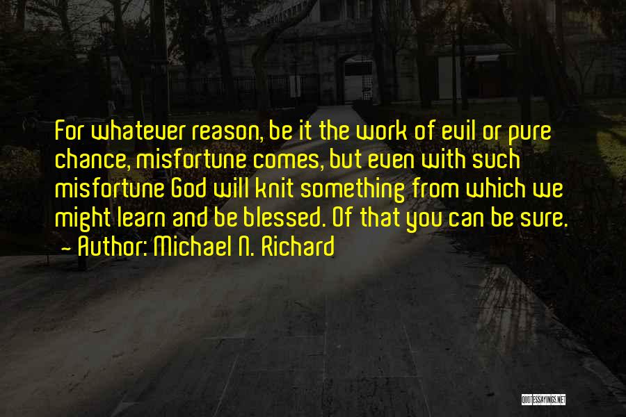 Pure Evil Quotes By Michael N. Richard