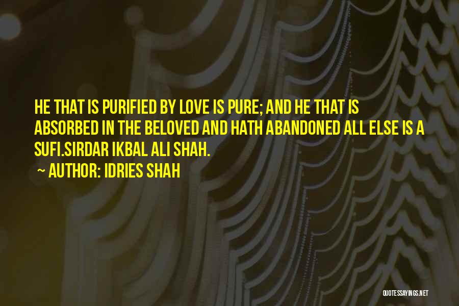 Pure Love Quotes By Idries Shah